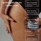 Black soap peeling anti-stretch marks