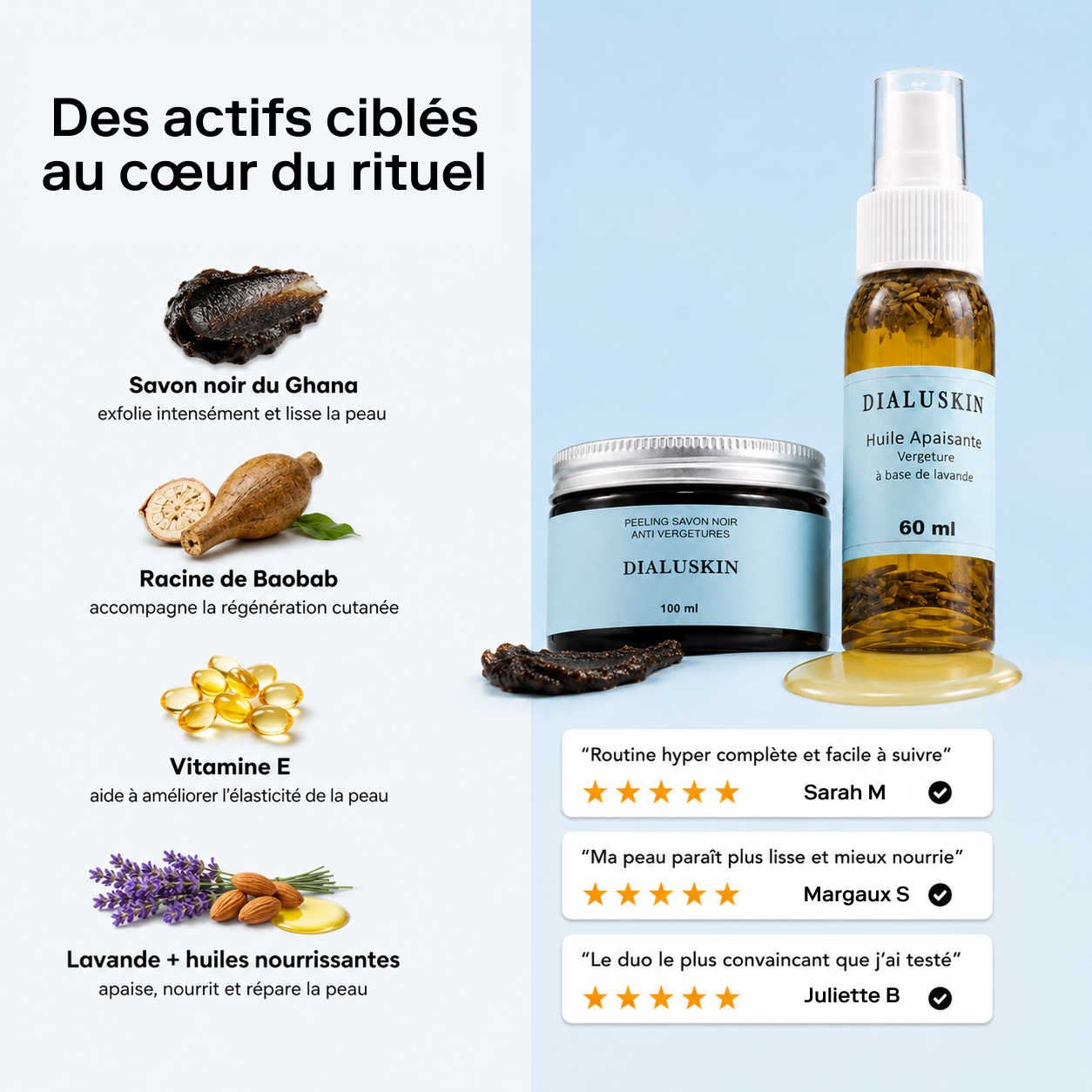 Rituel : Soin revitalisant vergeture