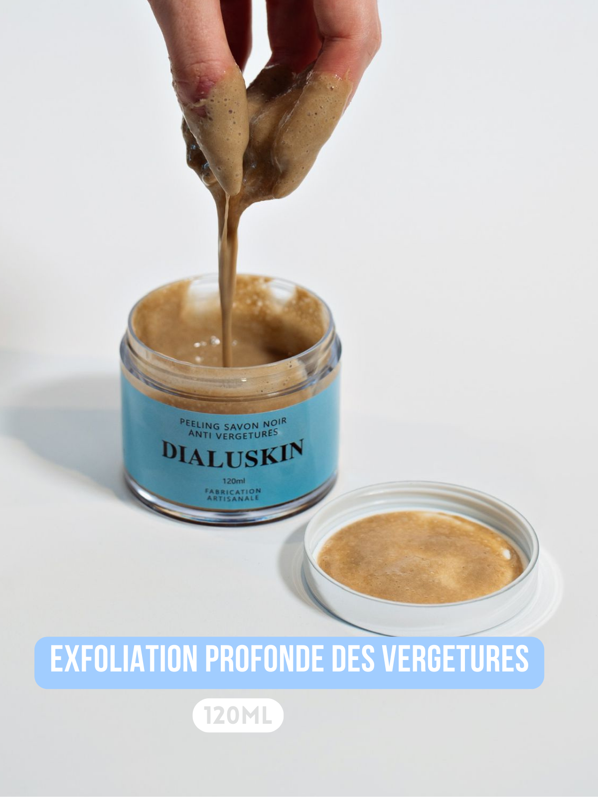 Peeling savon noir anti vergetures